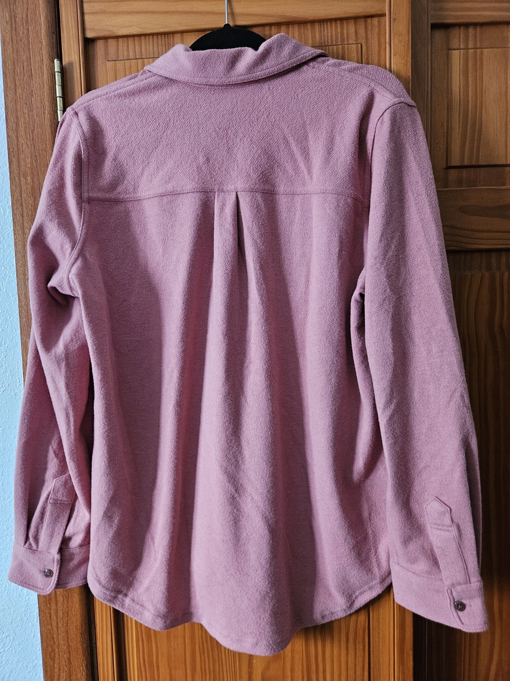 Pink Button-Front Shirt Jacket - Picture 2 of 3